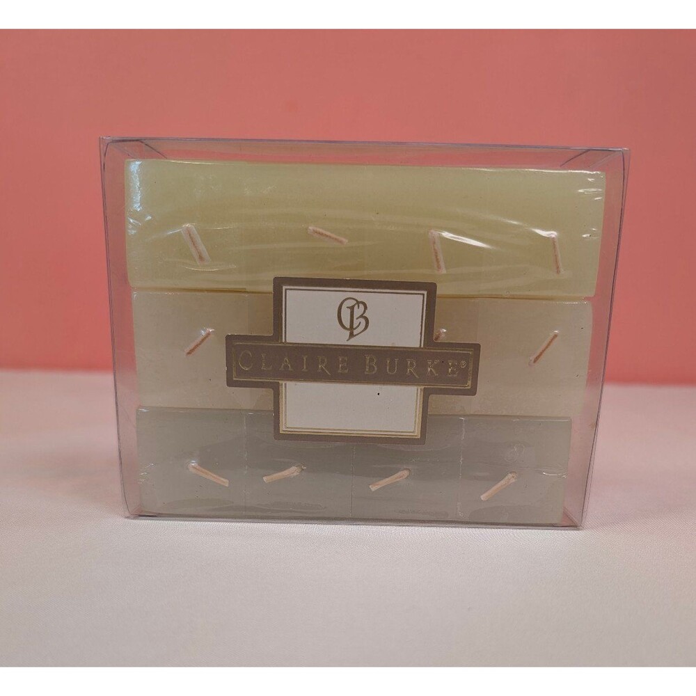 Claire Burke Scented Square Votive Candles 12 Pack Sealed